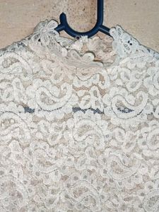 See-through Fashion Lace Top White