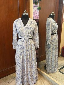 Floral Cutout Maxi Dress