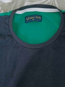 Allen Solly Navy &amp; Green Sweatshirt