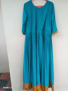 Stunning Teal Embellished Ethnic Gown