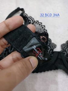 Elegant Black Lace Bra
