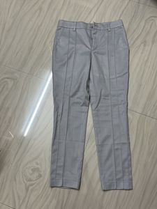 Grey Cropped Trousers