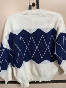 Argyle Cardigan Sweater