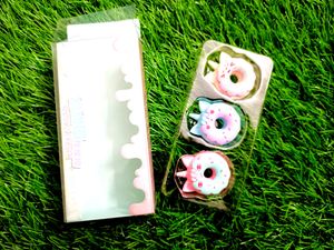 Set of 3 Donut Erasers