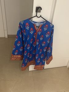 Beautiful Blue Floral Kurta Set