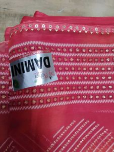 Red Orange Mix Colour Saree