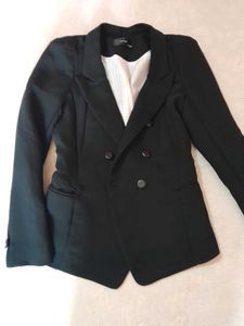 Black Double Breasted Blazer