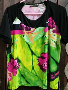Vibrant Floral Print T-Shirt
