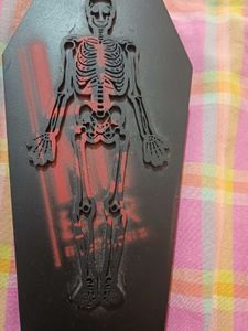 Gothic Coffin Skeleton Decor