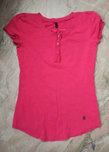 Benetton Melon Pink Top (32")
