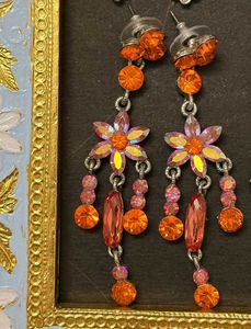 Floral Vintage Drop Earrings