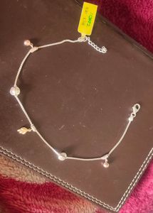 92.5 Silver Anklet(Gold, Rose gold Polished)