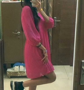 Chic Pink Mini Dress