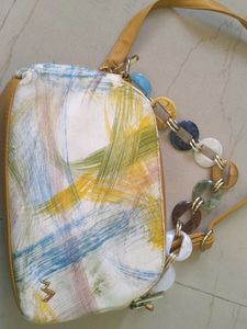 Unique Abstract Print Shoulder Bag