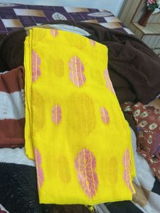 Yellow Printed Dupatta
