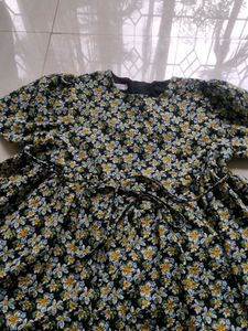 Charming Floral Print Dress