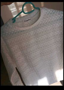 Beige Knit Korean Top