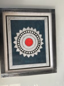 mandala and madhubani hand painting