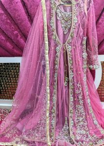 Stunning Pink Embellished Wedding Dress