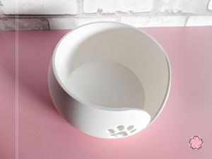 Paw Print Yarn Bowl for Knitting