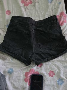 Stylish Grey Denim Shorts