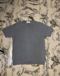 Classic Blue Knit T-Shirt