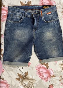 Superdry Distressed Denim Shorts