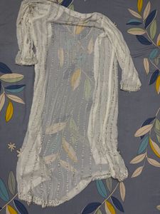 Elegant Beaded Abaya Dress