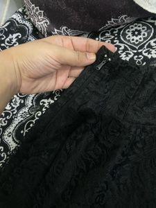 Black Lace Skirt