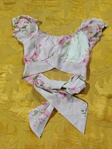 Floral Back Design Top!