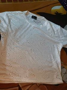 White Patterned T-Shirt