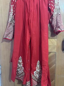 Red and Gold Salwar Kameez
