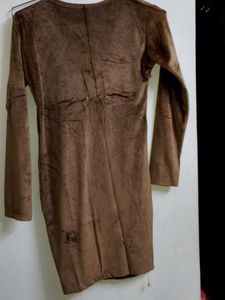 🎁Brown Long Sleeve Mini Dress freebie gift 🎁