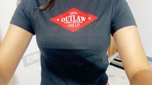 Black "Outlaw Life Co" Graphic Tee