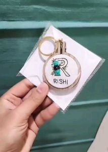 Hand Embroidered Keychain 🗝️