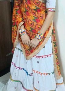 white malti choli