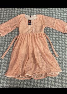 Peach Lace Dress