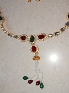 Elegant Kundan &amp; Pearl Kamarbandh