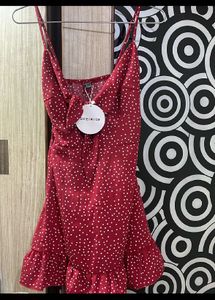 Red Polka Dot Mini Dress