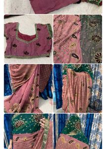 Embroidered saree with blowse