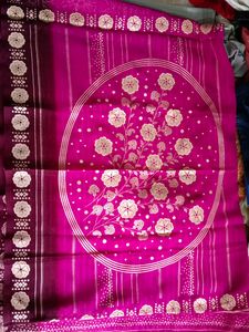 New Purple Colour double Shade Saree