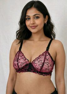 Pink Lace Bra