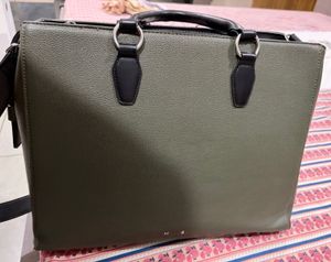 Stylish green branded Tote/laptop Bag