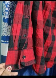 Red &amp; Black Checkered Shirt