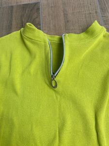 Like Green Fitted Crop Top
