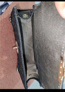 Chic Black Textured Crossbody Bag