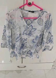 Floral Print Off Shoulder Top