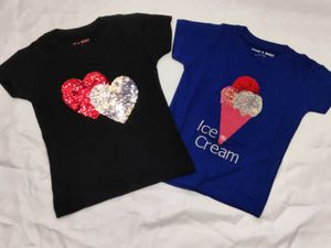T-Shirt with  Sequins 3-4 years