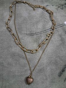 Copper Layered Heart Necklace