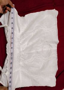 Chic White Eyelet Cami Top